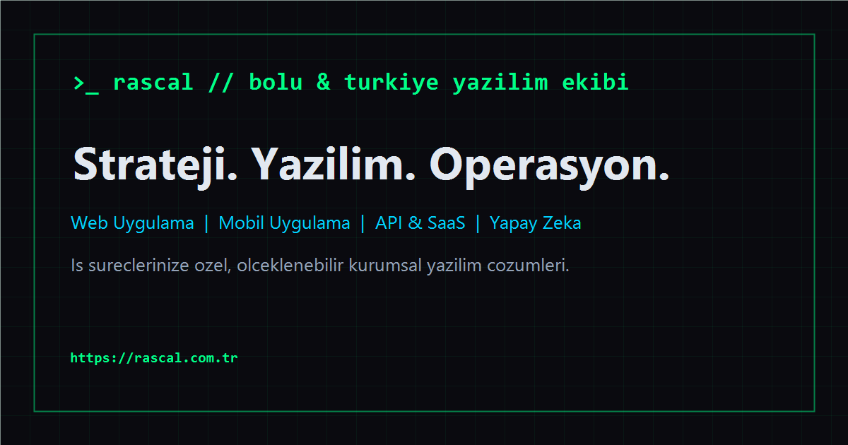 Rascal Bulgaria Web, Mobil ve SaaS Yazılım Ekibi | Rascal